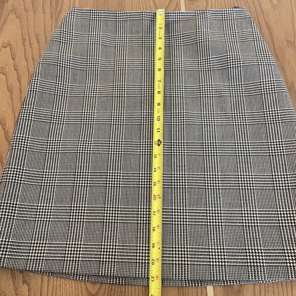 Ralph Lauren Collection Purple Label Prince of Wales Check Wool Short Skirt 12 L - Picture 7 of 10